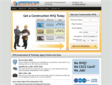 Tablet Screenshot of constructionnvq.org.uk